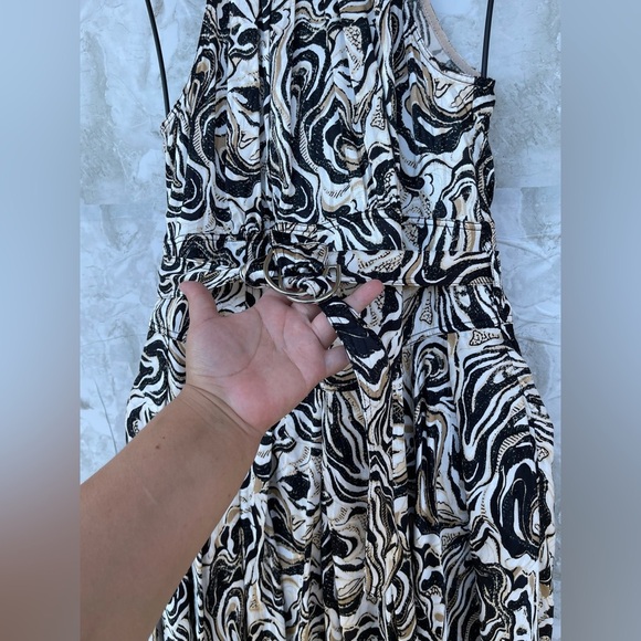 Diane Von Furstenburg Nicola Dress in Marble Black size 6 - Picture 8 of 17